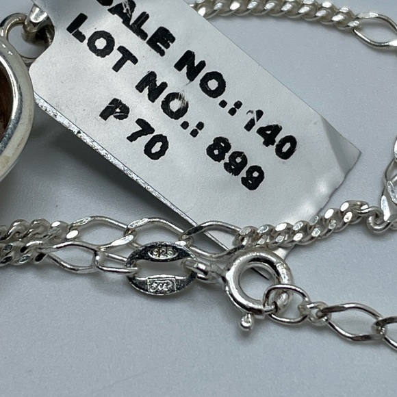 New! Rose Quartz on Sterling Chain! - Picture 3 of 4